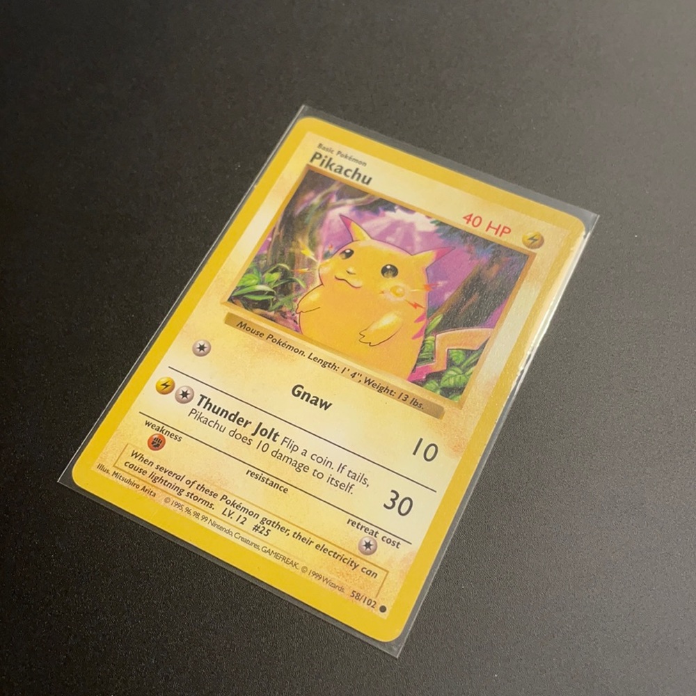 Pokmon Base Set Shadowless Yellow Cheeks Pikachu … - image 1